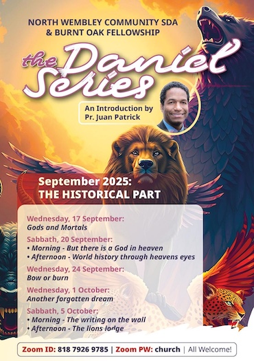 The Daniel Series with Ps J. Patrick - September and October 2025